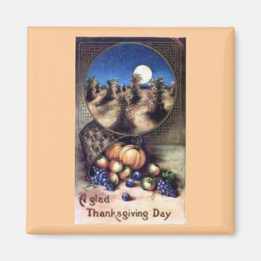 Happy Thanksgiving Magnet Magneet (Voorkant)