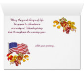 Happy Thanksgiving mama en papa (Binenzijde Horizontaal (Onderkant))