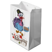 Happy Thanksgiving Medium Cadeauzakje (Achterkant Gekanteld)