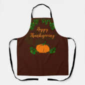 Happy Thanksgiving met Pumpkin Schort (Voorkant)
