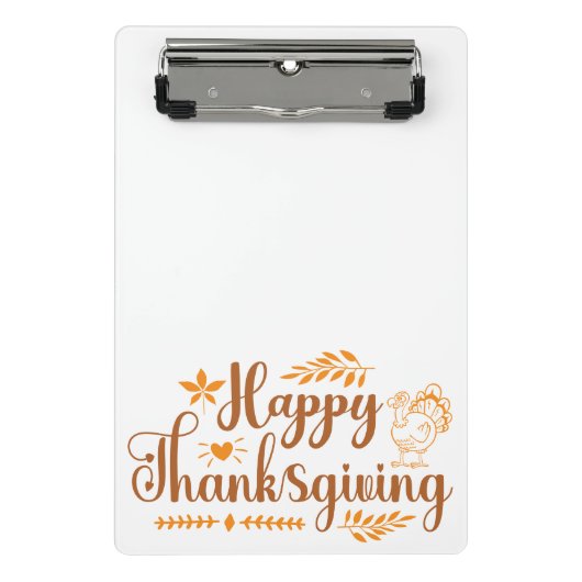 Happy Thanksgiving Mini Klembord (Voorkant)