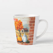 Happy Thanksgiving Modern Mooie Herfst Latte Mok (Rechts)