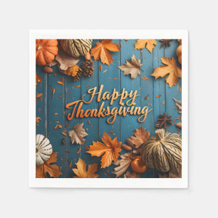Happy Thanksgiving Napkins Servet