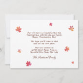 Happy Thanksgiving New Address Home Pumpkin Moving Aankondiging (Achterkant)