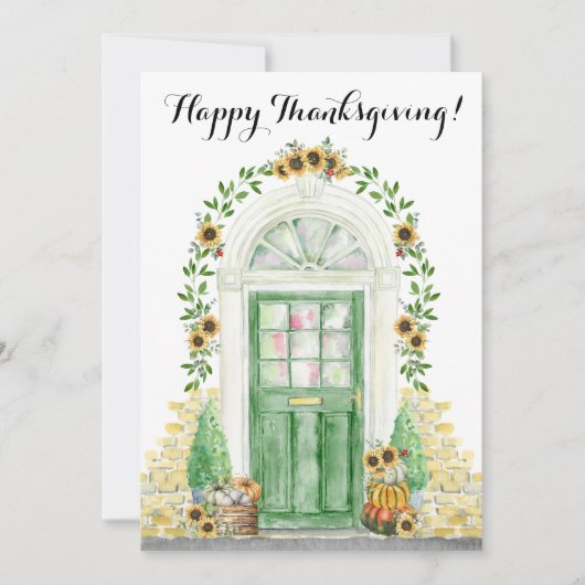 Happy Thanksgiving New Home kondiging Aankondiging (Voorkant)