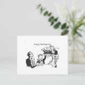 Happy Thanksgiving Note Kaart, Post Kaart (Staand voorkant)