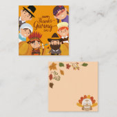 Happy Thanksgiving Notitiekaartje (Voorkant / Achterkant)
