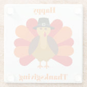Happy Thanksgiving Onderzetter (Achterkant)