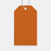 Happy Thanksgiving oranje aangepast script eenvoud Cadeaulabel (Achterkant)