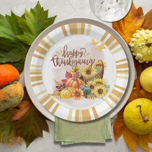 Happy Thanksgiving Paper-Bord Papieren Bordje