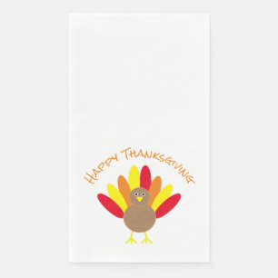 Happy Thanksgiving Paper Guest Towels Servet