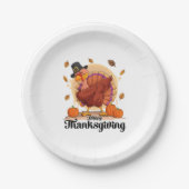 Happy Thanksgiving Papieren Bordje (Voorkant)