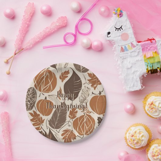 Happy Thanksgiving Papieren Bordje (Feest)