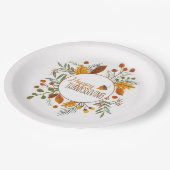 Happy Thanksgiving Papieren Bordje (Gekanteld)