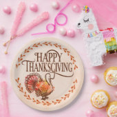 Happy Thanksgiving Papieren Bordje (Feest)