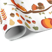 Happy Thanksgiving Pattern Cadeaupapier (Rol Hoek)