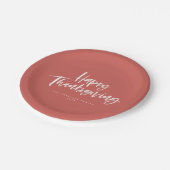 Happy Thanksgiving-penseel Papieren Bordje (Gekanteld)