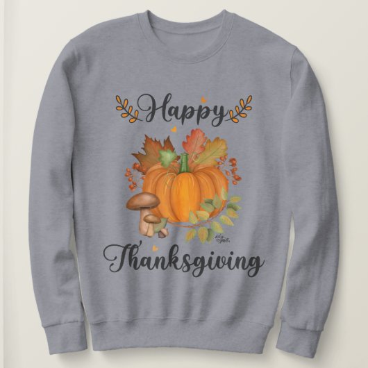 Happy Thanksgiving, pomkin Women's Sweatshirt (Design voorkant)
