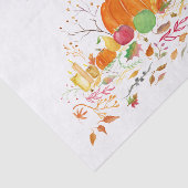 Happy Thanksgiving pompoen met Turkije Tissuepapier (Detail)