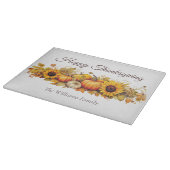 Happy Thanksgiving Pompoenen Custom Herfst Snijplank (Hoek)