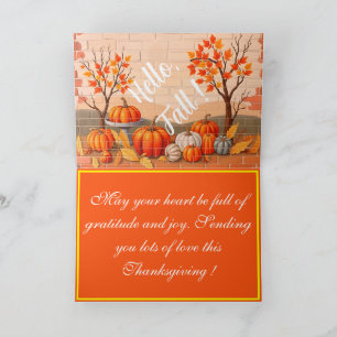 Happy Thanksgiving Populaire Mooie Herfst Kaart