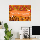 Happy Thanksgiving Poster (Thuiskantoor)
