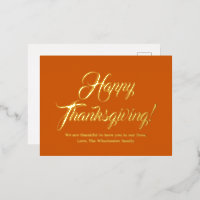 Happy Thanksgiving pumpkin aangepast script elegan