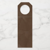 Happy Thanksgiving Pumpkins en Autumn Foliage Flessenhanger (Achterkant)