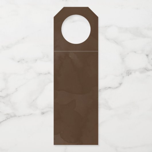 Happy Thanksgiving Pumpkins en Autumn Foliage Flessenhanger (Achterkant)