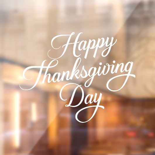 Happy Thanksgiving Raamsticker (Vel 2)