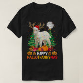 Happy Thanksgiving Ragdoll Funny Goat Happy Hallot T-shirt (Design voorkant)
