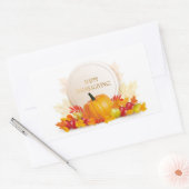 Happy Thanksgiving Rechthoekige Sticker (Envelop)