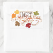 Happy Thanksgiving Rechthoekige Sticker (Tas)