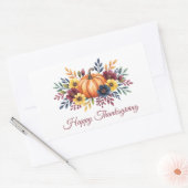 Happy Thanksgiving Rechthoekige Sticker (Envelop)