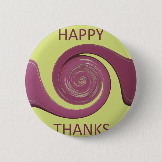 Happy Thanksgiving Ronde Button 5,7 Cm (Voorkant)