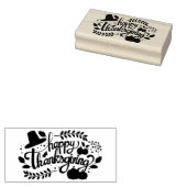 Happy Thanksgiving Rubberstempel (Gestempeld)