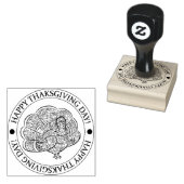 Happy thanksgiving rubberstempel 	rubberstempel (Gestempeld)