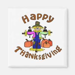 Happy Thanksgiving Scarecrow Magnet Magneet