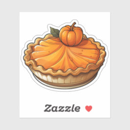 Happy Thanksgiving Schattigee Cartoon Oranje pompo Sticker