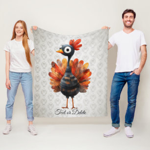 Happy Thanksgiving Schattigee kleurrijke Baby Turk Fleece Deken