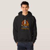Happy Thanksgiving Siberian Husky Dog Turkey Pet Hoodie (Voorkant volledig)