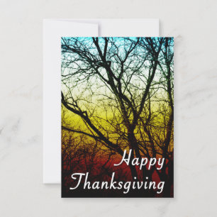 Happy Thanksgiving (spookboom) Kaart
