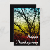 Happy Thanksgiving (spookboom) Kaart (Voorkant / Achterkant)
