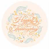 Happy Thanksgiving Sticker (Voorkant)
