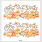 Happy Thanksgiving Sticker (Vel)