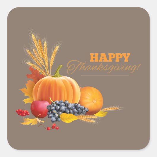 Happy Thanksgiving Stickers (Voorkant)