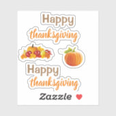 Happy thanksgiving Stickers (Feuille)