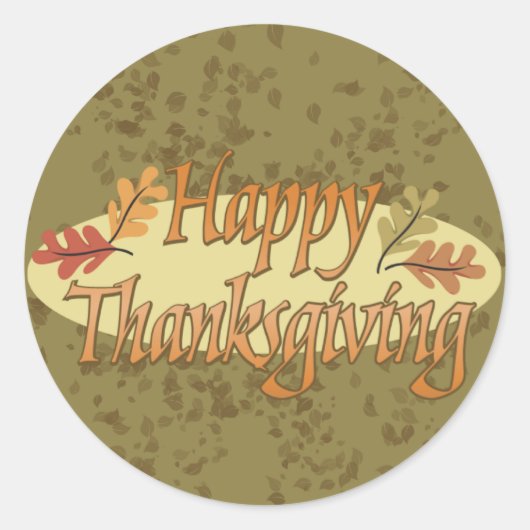 Happy Thanksgiving Stickers (Voorkant)