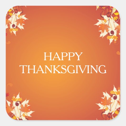 Happy Thanksgiving Stickers (Voorkant)