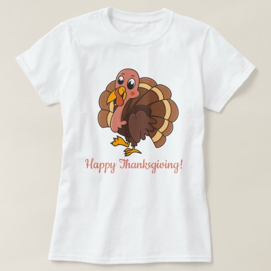Happy Thanksgiving T-Shirt (Design voorkant)